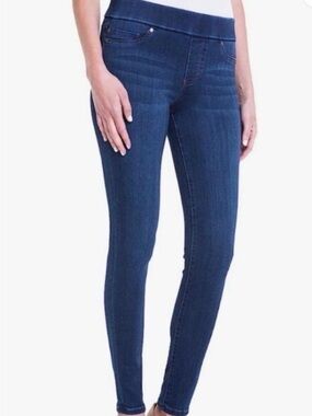 Liverpool | Dark-Wash Denim Stretchy Pull-On High-Rise Skinny Jeans Sz 8/29